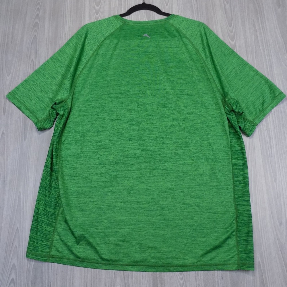 Tommy Bahama IslandZone T-Shirt Mens XL Green Heather UPF 30 EUC - Picture 6 of 6